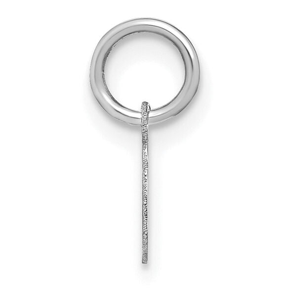 14KW Lower case Letter I Initial Charm-XNA1307W/I