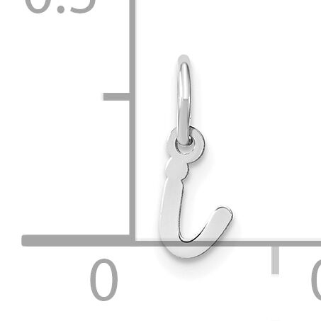 14KW Lower case Letter I Initial Charm-XNA1307W/I