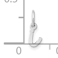 14KW Lower case Letter I Initial Charm-XNA1307W/I