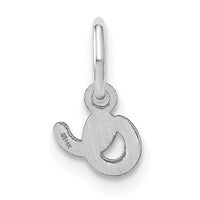 14KW Lower case Letter O Initial Charm-XNA1307W/O