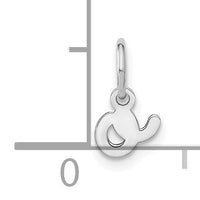 14KW Lower case Letter O Initial Charm-XNA1307W/O