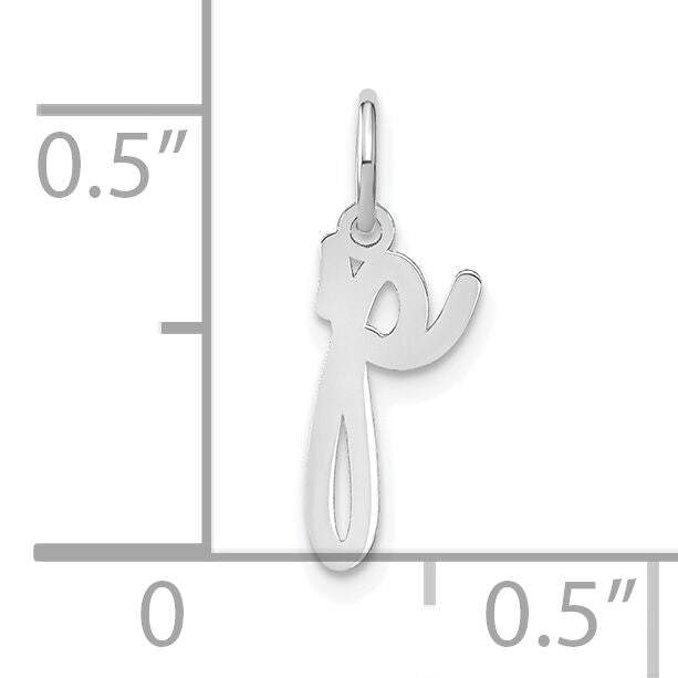 14KW Lower case Letter P Initial Charm-XNA1307W/P