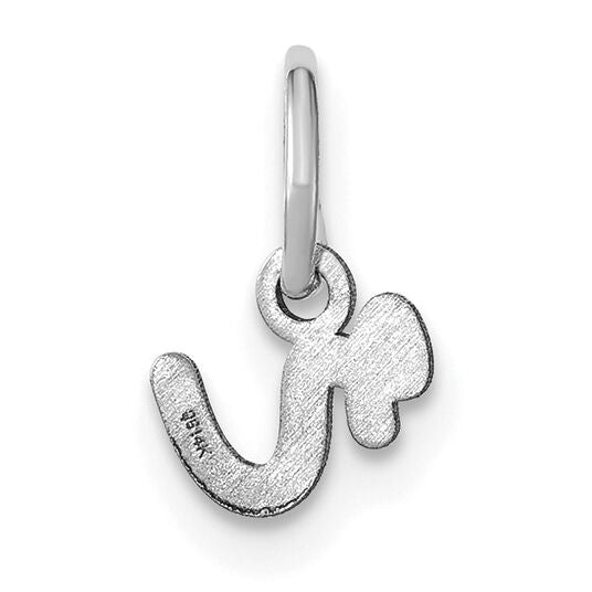14KW Lower case Letter R Initial Charm-XNA1307W/R