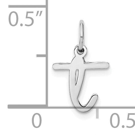 14KW Lower case Letter T Initial Charm-XNA1307W/T