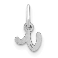 14KW Lower case Letter V Initial Charm-XNA1307W/V
