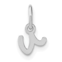 14KW Lower case Letter V Initial Charm-XNA1307W/V