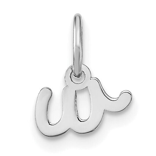 14KW Lower case Letter W Initial Charm-XNA1307W/W