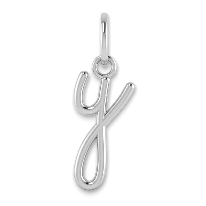 14KW Lower case Letter Y Initial Charm-XNA1307W/Y
