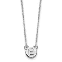 10k White Gold 1 Letter Bubble Necklace-10XNA1325W