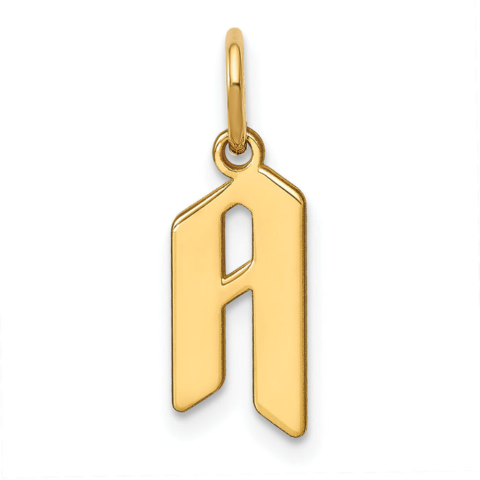 14KY Letter A Initial Pendant-XNA1335Y/A
