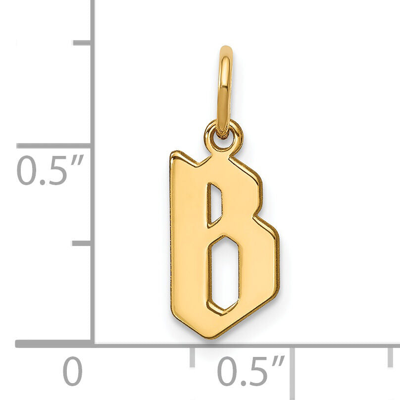 14KY Letter B Initial Pendant-XNA1335Y/B