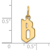 14KY Letter B Initial Pendant-XNA1335Y/B