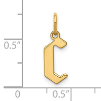 14KY Letter C Initial Pendant-XNA1335Y/C