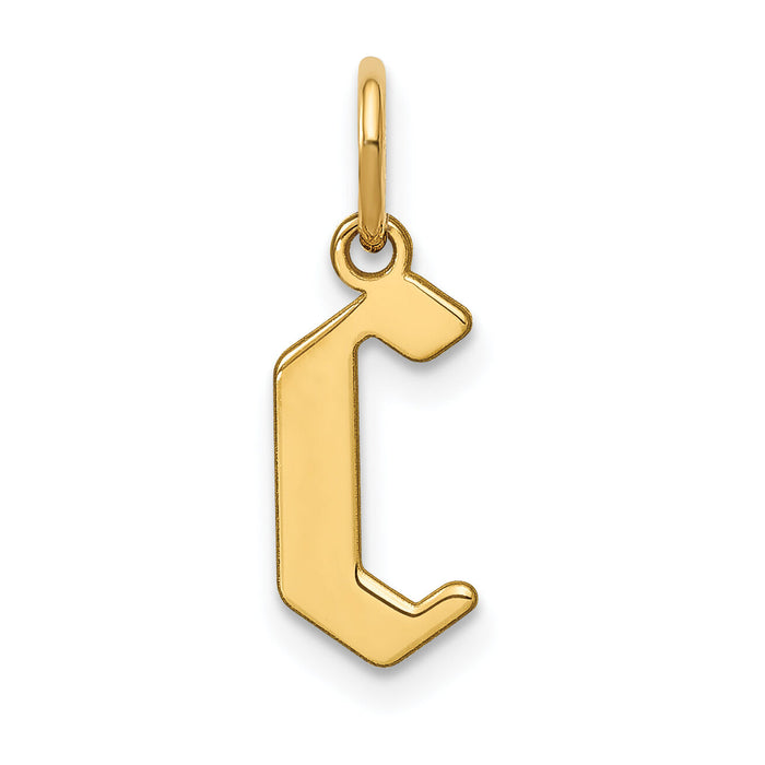 14KY Letter C Initial Pendant-XNA1335Y/C