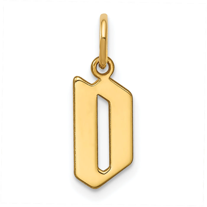 14KY Letter D Initial Pendant-XNA1335Y/D