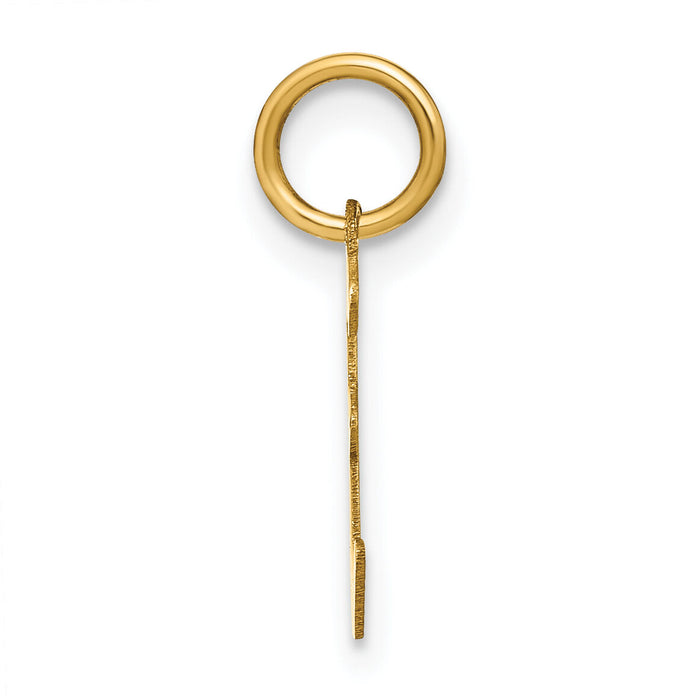 14KY Letter E Initial Pendant-XNA1335Y/E