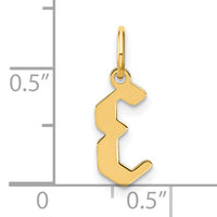14KY Letter E Initial Pendant-XNA1335Y/E