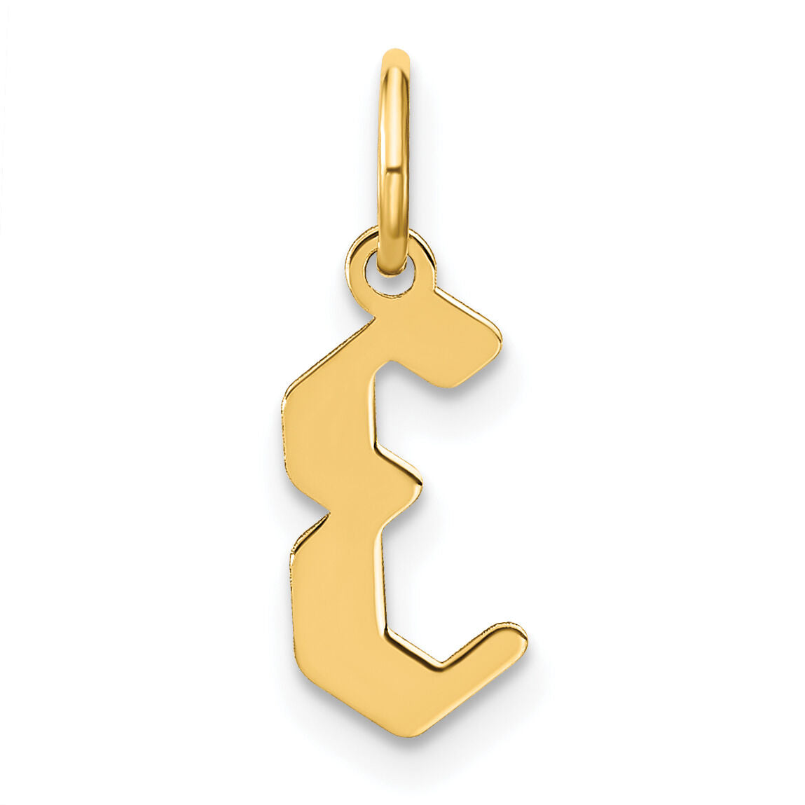 14KY Letter E Initial Pendant-XNA1335Y/E