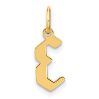14KY Letter E Initial Pendant-XNA1335Y/E