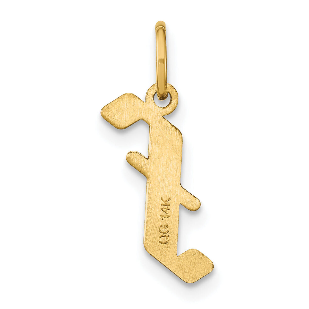 14KY Letter F Initial Pendant-XNA1335Y/F