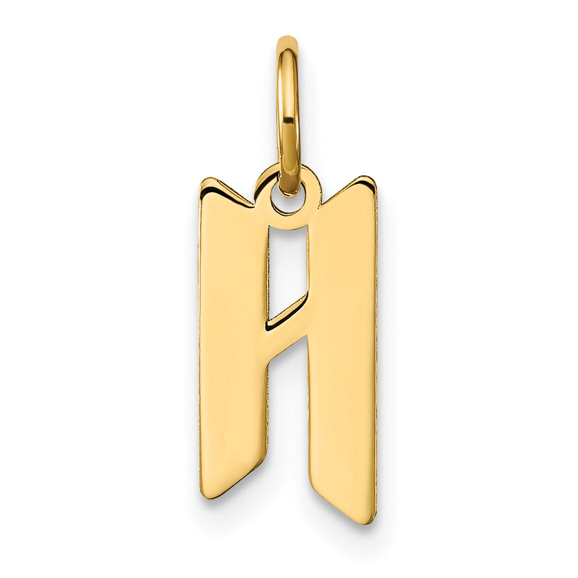 14KY Letter H Initial Pendant-XNA1335Y/H