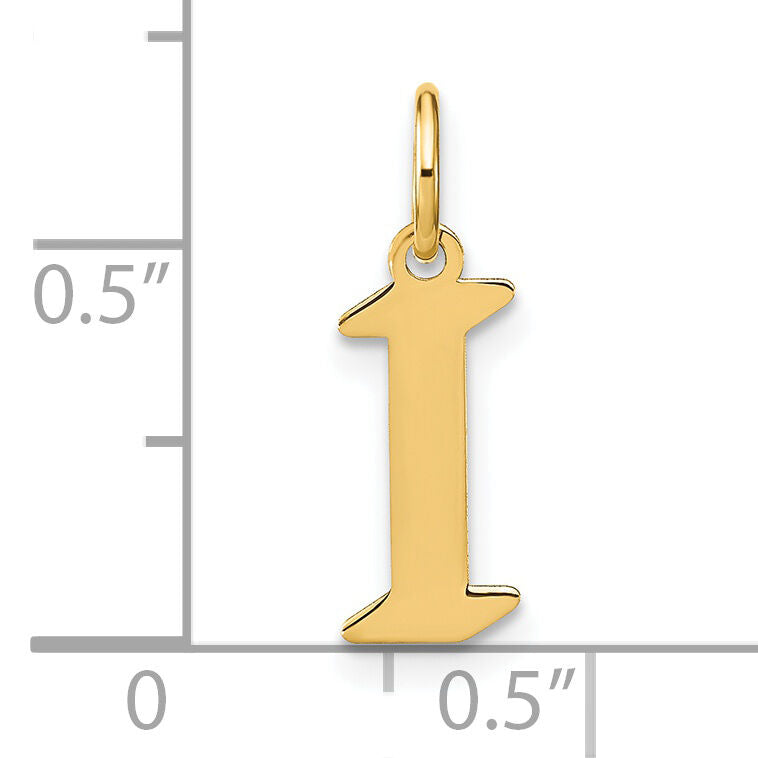 14KY Letter I Initial Pendant-XNA1335Y/I