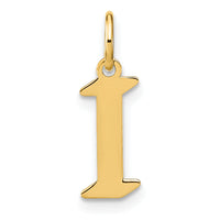 14KY Letter I Initial Pendant-XNA1335Y/I
