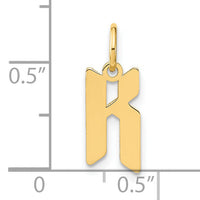 14KY Letter K Initial Pendant-XNA1335Y/K