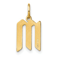 14KY Letter M Initial Pendant-XNA1335Y/M