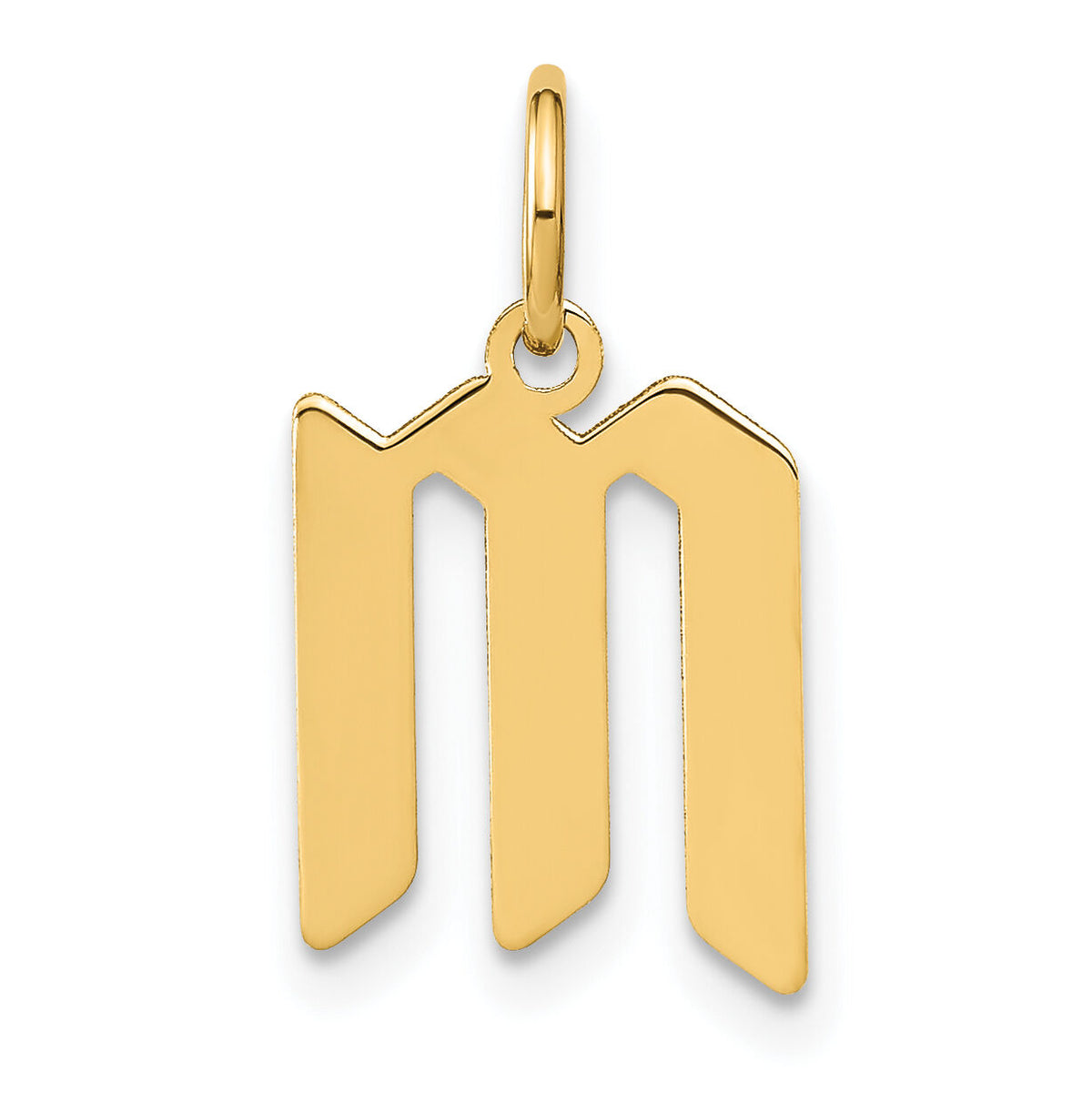 14KY Letter M Initial Pendant-XNA1335Y/M