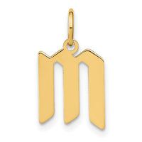 14KY Letter M Initial Pendant-XNA1335Y/M