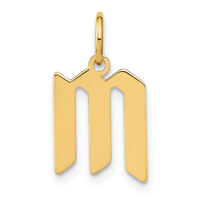 14KY Letter M Initial Pendant-XNA1335Y/M