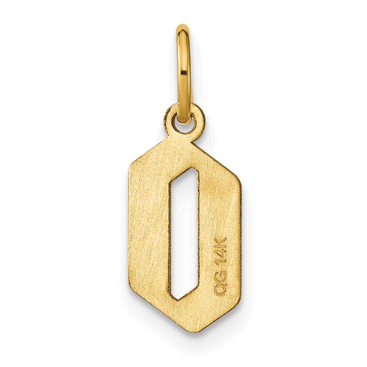 14KY Letter O Initial Pendant-XNA1335Y/O