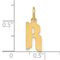 14KY Letter R Initial Pendant-XNA1335Y/R