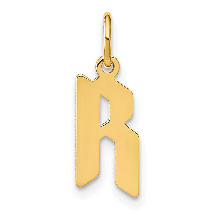 14KY Letter R Initial Pendant-XNA1335Y/R