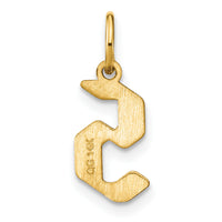 14KY Letter S Initial Pendant-XNA1335Y/S