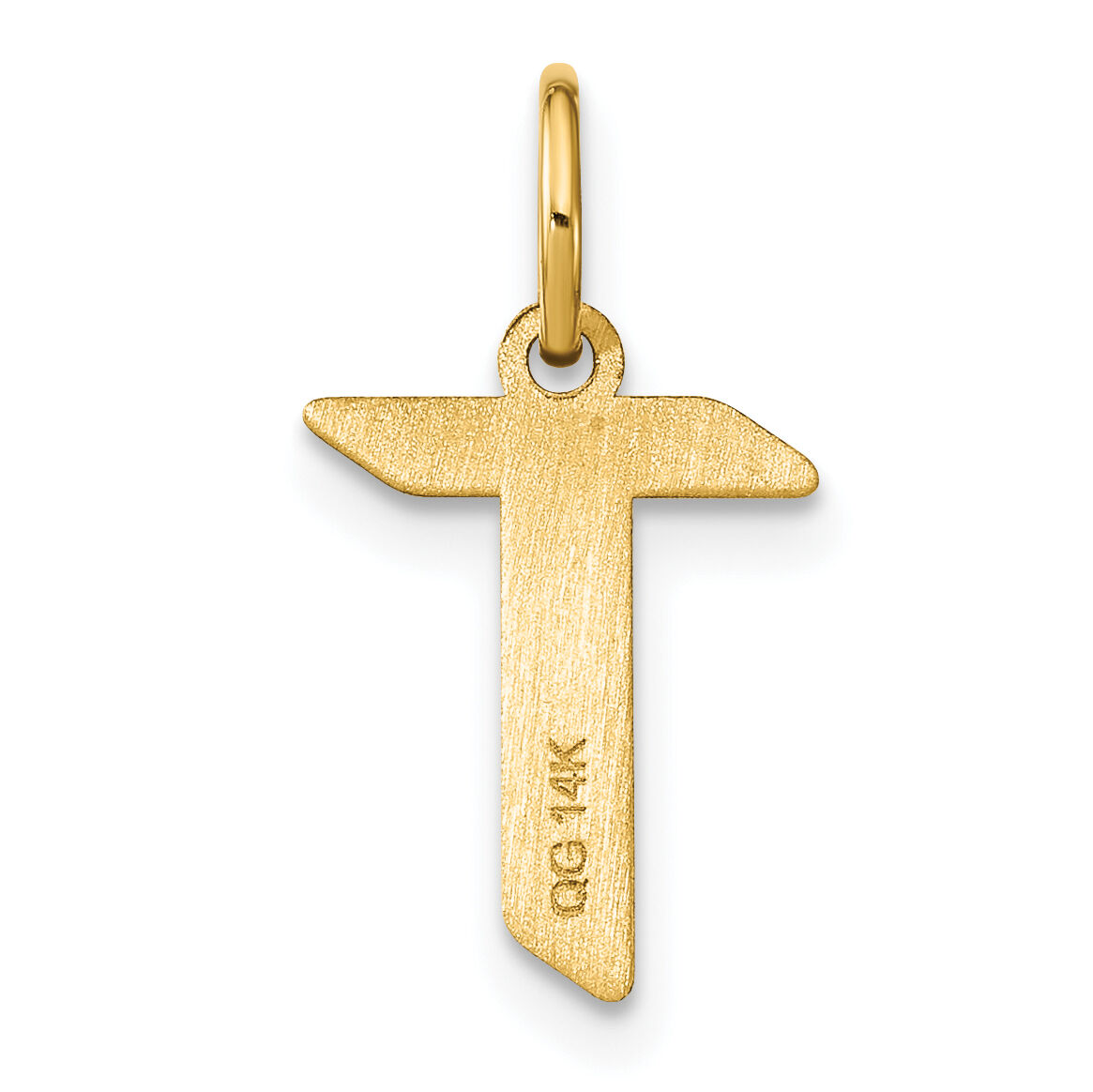 14KY Letter T Initial Pendant-XNA1335Y/T