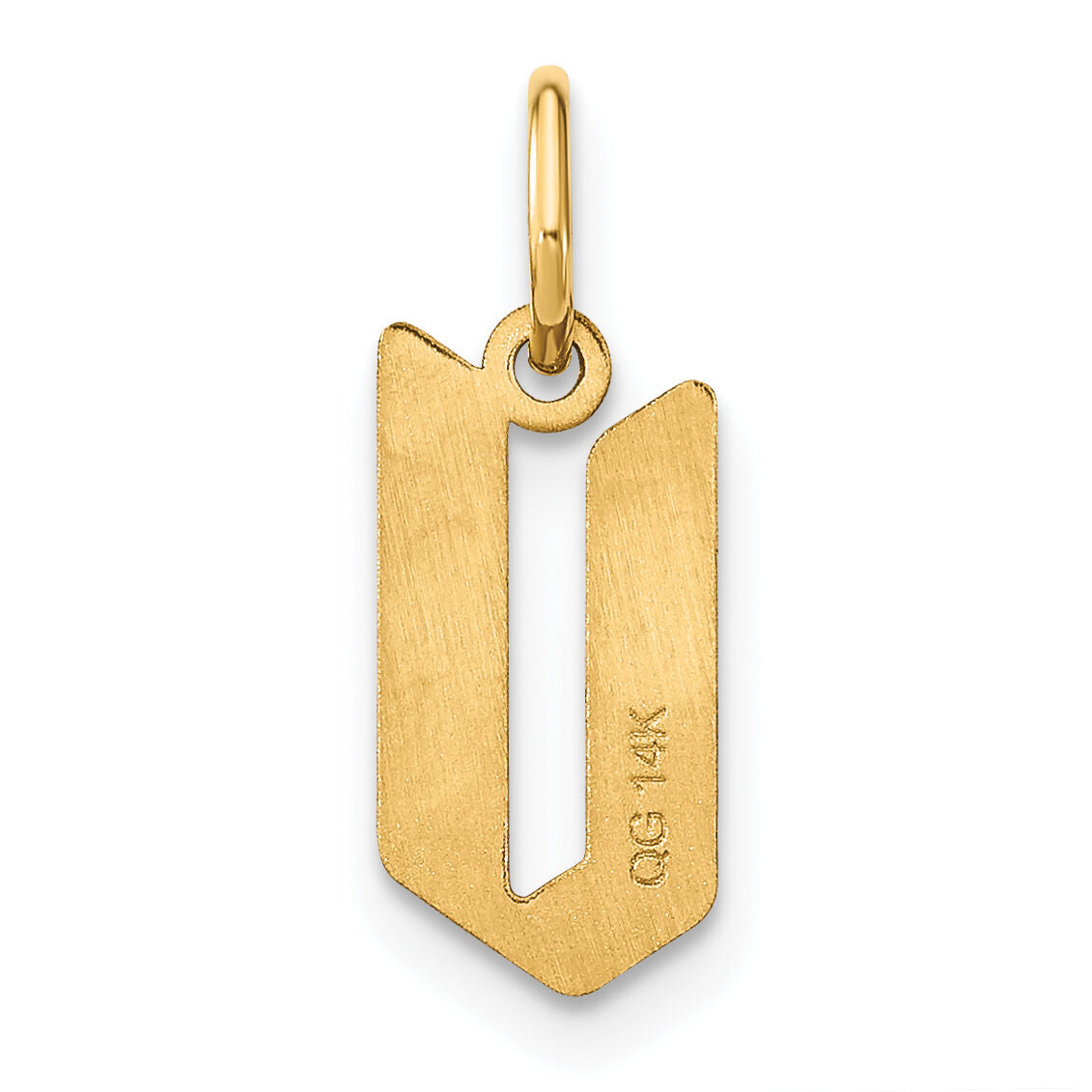 14KY Letter V Initial Pendant-XNA1335Y/V