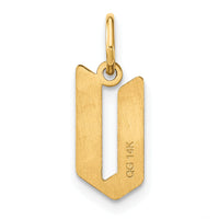 14KY Letter V Initial Pendant-XNA1335Y/V
