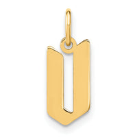 14KY Letter V Initial Pendant-XNA1335Y/V