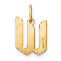 14KY Letter W Initial Pendant-XNA1335Y/W