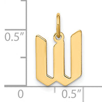 14KY Letter W Initial Pendant-XNA1335Y/W