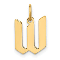14KY Letter W Initial Pendant-XNA1335Y/W