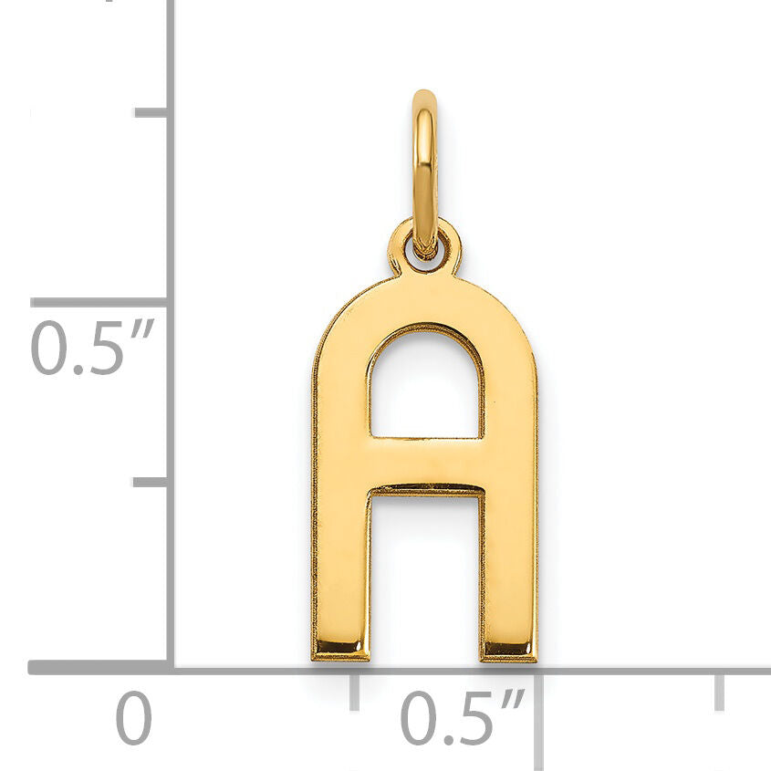 14ky Letter A Initial Pendant-XNA1336Y/A