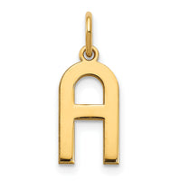 14ky Letter A Initial Pendant-XNA1336Y/A