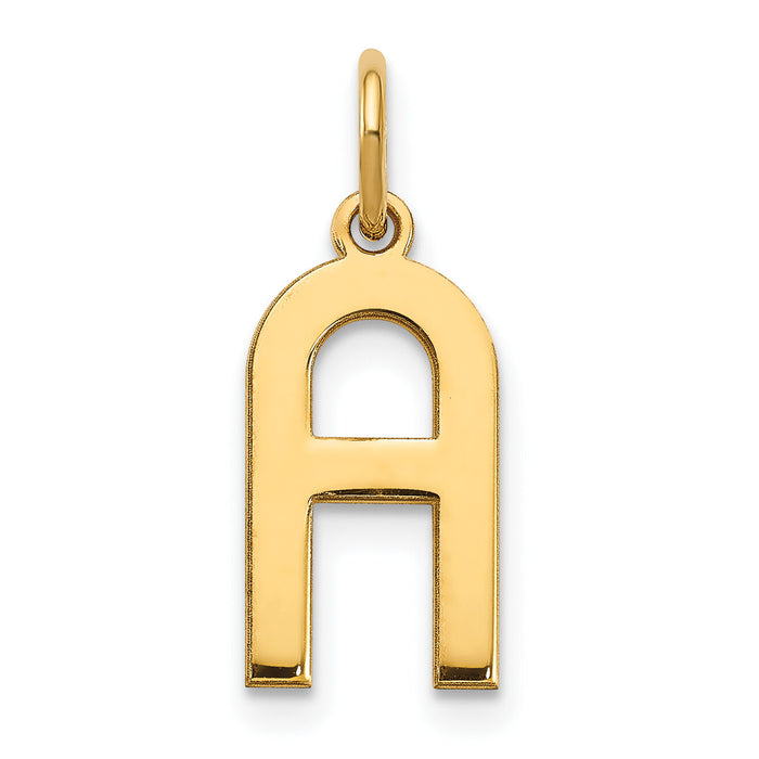 14ky Letter A Initial Pendant-XNA1336Y/A