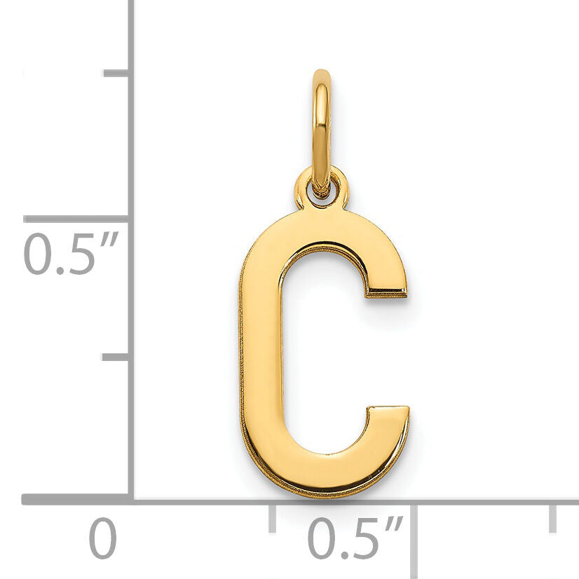 14ky Letter C Initial Pendant-XNA1336Y/C