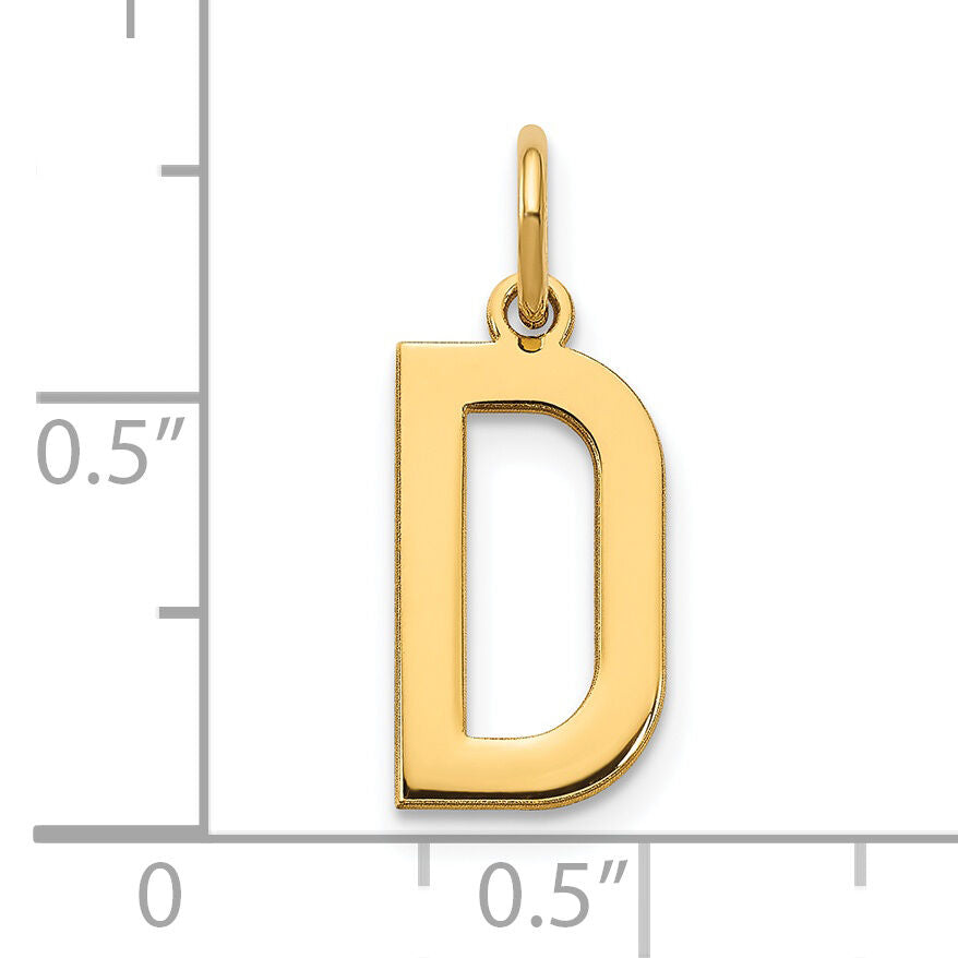 14ky Letter D Initial Pendant-XNA1336Y/D