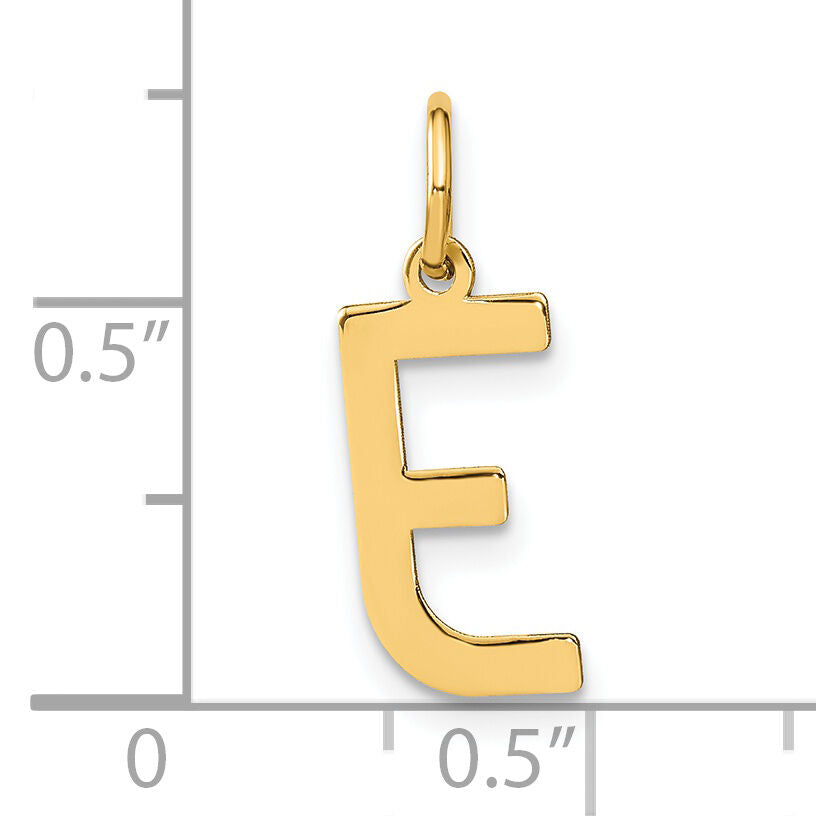 14ky Letter E Initial Pendant-XNA1336Y/E