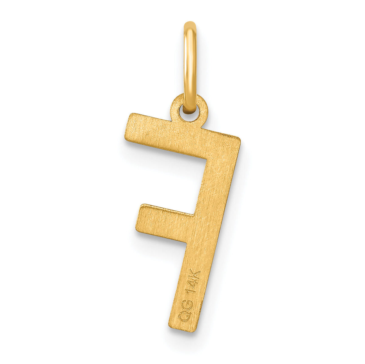 14ky Letter F Initial Pendant-XNA1336Y/F